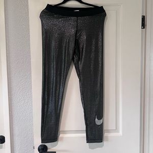 Nike Pro Sparkle Training Tights Black Leggings